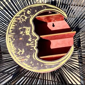 ✨️ Unique Moon Shaped Wall Shelf / Display 🌛